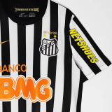 2012/13 Santos Away Black White Retro Soccer Jersey
