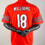 WILLIAMS #18 Men's Chicago Bears NFL Jersey 熊队