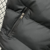 2026/27 AD Black Cotton Vest Jacket J5501 黑色带帽