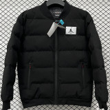 2026/27 Jordan Flight Black Baseball Cotton Windbreaker Jacket BQ7705 白标