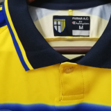 1999/00 Parma Home Yellow Retro Soccer Jersey