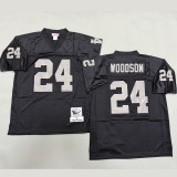 WOODSON #24 Men's Las Vegas Raiders Retro NFL Jersey 突袭者