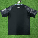 SANCHO #19 Aston Villa Away Black Fans Soccer Jersey 2025/26 (UCL Font 欧冠字体 ) ★★