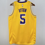 Lakers AYTON #5 Yellow NBA Jersey