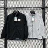 2026/27 Jordan Flight Black Outdoor Jacket # 立领RK907 不带帽