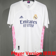 2020/21 RM Home White Retro Player Version Soccer Jersey 球员版
