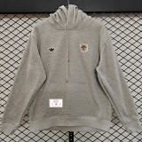 2026 Benfica Grey Retro Style Hoody  小绣花
