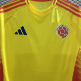 2024/25 Colombia Home Yellow Fans Soccer Jersey
