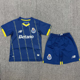 2025/26 Porto 4TH Blue Kids Soccer Jersey