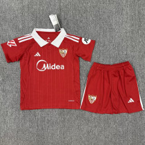 2025/26 Sevilla FC Away Red Kids Soccer Jersey