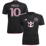 2023/24 Inter Miami Away Black Player Version Soccer Jersey 胸前新广告