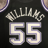 2001/02 Kings WILLIAMS #55 Black Retro NBA Jerseys 热压