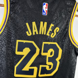 Lakers JAMES #23 Black Kids NBA Jersey