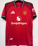 2025/26 M Utd Home Red Player Version Soccer Jersey