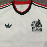 2026/27 Mexico Away White Fans Long Sleeve Soccer Jersey