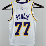 Lakers DONCIC #77 White Kids NBA Jersey 童装