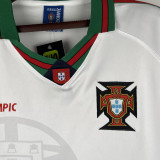 1996/97 Portugal Away White Retro Soccer Jersey