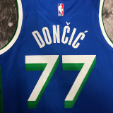 Mavericks DONCIC #77  Blue City Edition NBA Jerseys