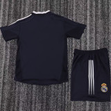 2004/05 RM Away Black  Retro Kids Soccer Jersey