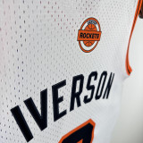 2006/07 Nuggets IVERSON #3 White Retro NBA Jerseys 热压