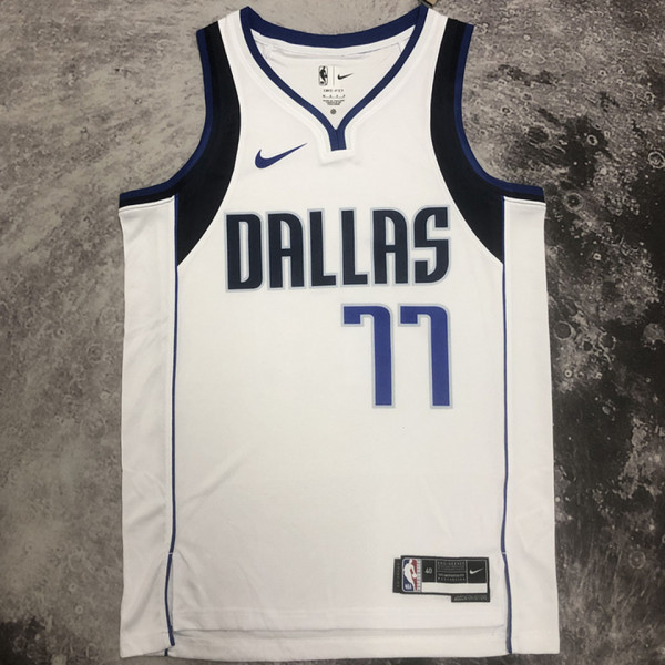 2023/24 Mavericks DONCIC #77 White NBA Jerseys