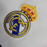 2009/10 RM White Home Retro Long Sleeve Jersey
