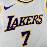 2025 Lakers ANTHONY #7 White NBA Jerseys 热压