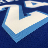 LA Lakers Bryant # 24 Blue NBA Jerseys Hot Pressed