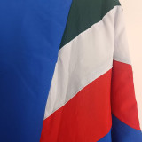 2025 Italy Blue Retro Style Windbreaker