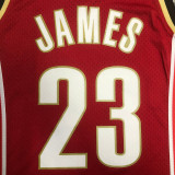 2003/04 Cleveland JAMES #23 Retro Red NBA Jerseys热压