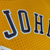 1984/85 Lakers JOHNSON #32 Retro Yellow NBA Jerseys热压