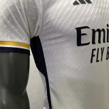 2023/24 RM Home White Player Version Soccer Jersey