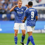 2025/26 Schalke 04 Home Blue Player Version Soccer Jersey