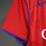 2025/26 PSG Third Red Player Version Soccer Jersey