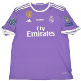 2016/17 RM Purple Away Retro Player Version Soccer Jersey  球员版