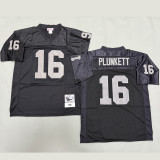 PLUNKETT #16 Men's Las Vegas Raiders Retro NFL Jersey 突袭者