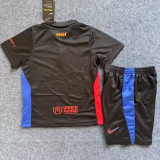 2024/25 BA x Travis Scott  Away Black Kids Soccer Jersey 胸前新广告