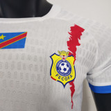 2025 Congo DR Away White Player Version Soccer Jersey 民主刚果