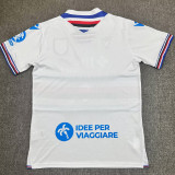 2025/26 Sampdoria Away White Fans Soccer Jersey
