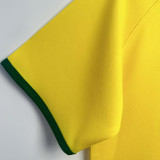 2014 Brazil Home Yellow Retro Soccer Jersey