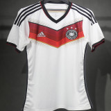 2014 Germany Home White Retro Player Version Soccer Jersey  3 Start 三星
