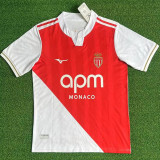 2025/26 Monaco Home Fans Soccer Jersey