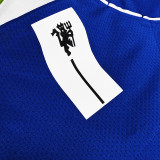 2007/08 M Utd Blue GK Retro Soccer Jersey