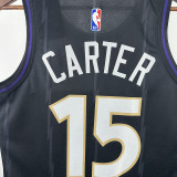 2025 Timberwolves CARTER #15 Black  NBA Jerseys 热压