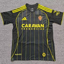 2025/26 Zaragoza Away Black Fans Soccer Jersey