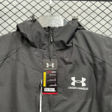 2025 UA Velvet Thickened Warm Black Outdoor Jacket #F4加绒冲锋衣