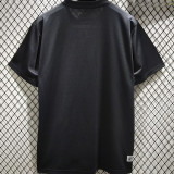 2025 Santos Black Cotton Retro Style T-Shirt