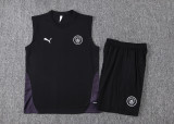 2026 Man City Black Vest Training Jersey (A Set)