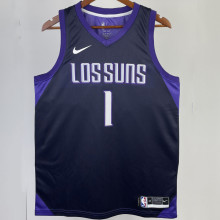 Suns BOOKER  #1  Purple City Edition  NBA Jerseys