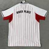 2025/26 River Plate White Baseball T-Shirt